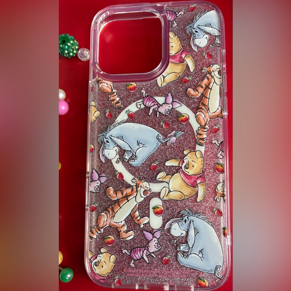 Disney Winnie the Pooh iPhone 16 Pro Max Case - Silver and Gold - Picture 3 of 10